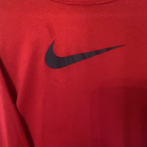 Red Nike Dri-Fit long sleeve t shirt - Picture 2 of 3